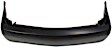 Rear Primed Bumper Cover, With Turn Signal Light Holes, Without Upper Chrome Trim, CAPA CERTIFIED