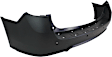 Rear, Upper Primed Bumper Cover, For Models With Chrome Package, With Parking Aid Sensor Holes and Reflector Holes, CAPA CERTIFIED