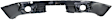 Rear, Lower Bumper Cover, Textured, With Dual Exhaust Cut Outs And Reflector Holes, CAPA CERTIFIED