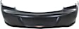 Rear Primed Bumper Cover, Sedan, With Dual Exhaust Holes, CAPA CERTIFIED