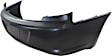 Rear Primed Bumper Cover, Sedan, With Dual Exhaust Holes, CAPA CERTIFIED