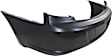 Rear Primed Bumper Cover, Sedan, With Dual Exhaust Holes, CAPA CERTIFIED