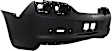 Rear Primed Bumper Cover, With Parking Aid Sensor Holes, Without Tow Hook Hole