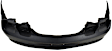 Rear Primed Bumper Cover, With Parking Aid Sensor Holes, Without Tow Hook Hole