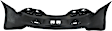 Rear Primed Bumper Cover, With Parking Aid Sensor Holes, Without Tow Hook Hole, CAPA CERTIFIED