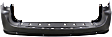 Rear Primed Bumper Cover, With Parking Sensor and Blind Spot Sensor, CAPA CERTIFIED