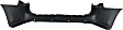 Rear Primed Bumper Cover, With Parking Sensor and Blind Spot Sensor, CAPA CERTIFIED