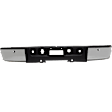 Step Bumper, Chrome, Face Bar and Pads, For Models with Rear Object Sensor Holes, CAPA Certified