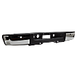 Step Bumper, Chrome, Face Bar and Pads, For Models with Rear Object Sensor Holes, CAPA Certified