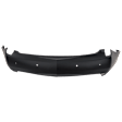 Rear Primed Bumper Cover, Without Parking Aid Sensor Holes
