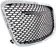 Grille Assembly, Chrome Shell with Painted Black Insert, CAPA CERTIFIED