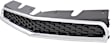 Upper Grille Assembly, Textured Black Shell and Insert, CAPA CERTIFIED