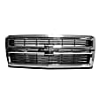 Upper Grille Assembly, Chrome Shell With Textured Black Insert