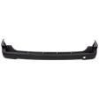 Rear Bumper Cover, Textured, Without Parking Aid Sensor Holes