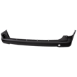 Rear Bumper Cover, Textured, Without Parking Aid Sensor Holes