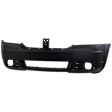 Front Primed Bumper Cover, Without Headlight Washer Holes, CAPA CERTIFIED