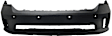 Front Bumper Cover Primed; 1-Piece Bumper Type with Ram Logo, with Fog Light and Parking Aid Sensor Holes, CAPA CERTIFIED