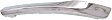 Front, Driver Side Bumper Trim, Chrome, Side Bumper Molding