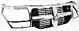 Upper Grille Assembly, Chrome Shell With Textured Black Insert
