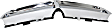 Grille Assembly, Chrome Shell with Painted Gray Insert, Grille, CAPA CERTIFIED