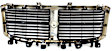 Upper Grille Assembly, Chrome Shell With Textured Black Insert