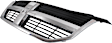 Upper Grille Assembly, Matte Black CAPA CERTIFIED