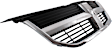 Upper Grille Assembly, Matte Black CAPA CERTIFIED