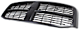 Upper Grille Assembly, Painted Black Shell and Insert
