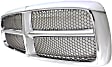 Upper Grille Assembly, Chrome Shell With Gray Insert