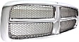 Upper Grille Assembly, Chrome Shell With Gray Insert