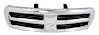 Upper Grille Assembly, Chrome Shell with Textured Black Insert
