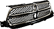 Upper Grille Assembly, Painted Black Shell and Insert CAPA CERTIFIED