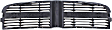 Upper Grille Assembly, Gray Shell with Textured Black Insert