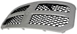Grille, Painted Gray Shell with Textured Black Insert, with Emblem Provision
