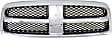 Grille Assembly, Chrome Shell with Painted Black Insert, Grille