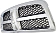 Grille Assembly, Chrome Shell with Painted Black Insert, Grille