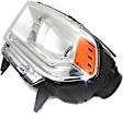 Driver Side Headlight, with Bulb, Halogen, without LED DRL, Clear Lens, Chrome Interior, CAPA Certified