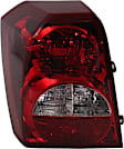 Driver Side Tail Light, with Bulb, Halogen, Clear and Red Lens, CAPA CERTIFIED