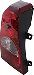 Driver Side Tail Light, with Bulb, Halogen, Clear and Red Lens, CAPA CERTIFIED