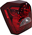 Driver Side Tail Light, with Bulb, Halogen, Clear and Red Lens, CAPA CERTIFIED