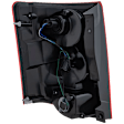 Passenger Side Tail Light, with Bulb, LED, Clear and Red Lens, 6 Cyl., 3.6L Engine, CAPA Certified