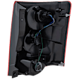 Driver Side Tail Light, With bulb(s), LED, Clear and Red Lens, 6 Cyl., 3.6L Engine, CAPA Certified