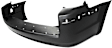 Rear Primed Bumper Cover, With Parking Aid Sensor and Molding Holes CAPA Certified