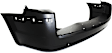 Rear Primed Bumper Cover, With Parking Aid Sensor and Molding Holes CAPA Certified
