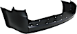 Rear Primed Bumper Cover, With Parking Aid Sensor Holes, CAPA Certified