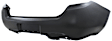 Rear Primed Bumper Cover, Without Parking Aid Sensor Holes, CAPA CERTIFIED