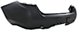 Rear Primed Bumper Cover, Without Parking Aid Sensor Holes, CAPA CERTIFIED