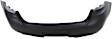 Rear Primed Bumper Cover, Without Parking Aid Sensor Holes, CAPA CERTIFIED