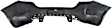 Rear Primed Bumper Cover, Without Parking Aid Sensor Holes, CAPA CERTIFIED