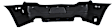 Rear Primed Bumper Cover, With Parking Aid Sensor Holes, Except SRT8 Model, CAPA Certified